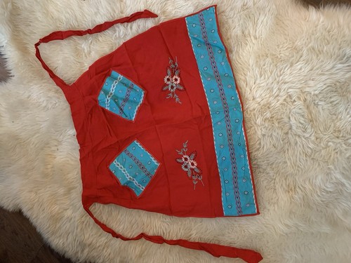 Vintage 1960s half apron - vintage,