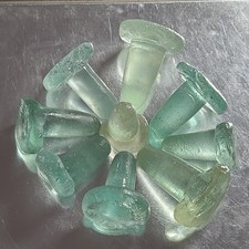 10 Vintage English Sea glass