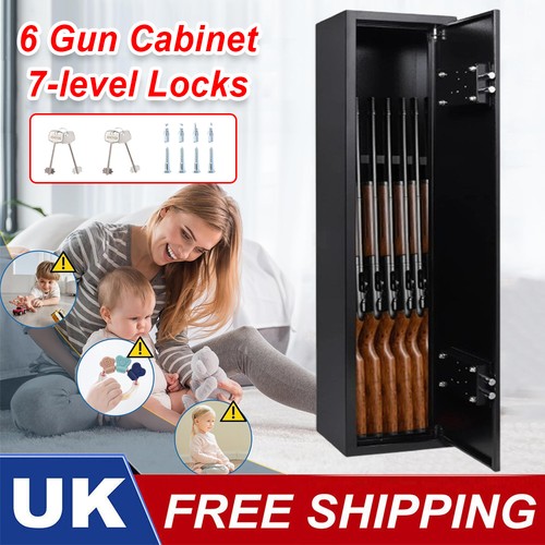 Gun cabinet lockable safe - 6,