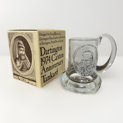 Dartington glass tankard - glass, boxed