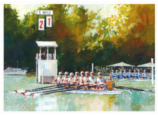Birthday Card Rowing Rower