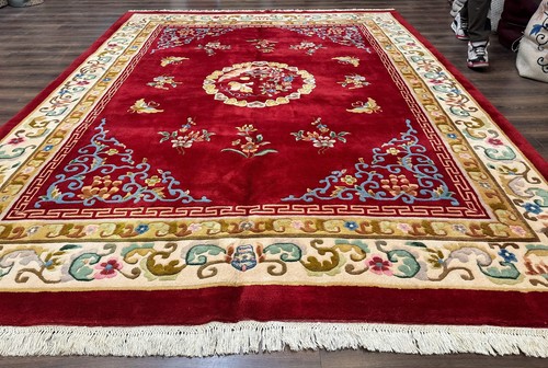 New indo chinese wool rug - new,
