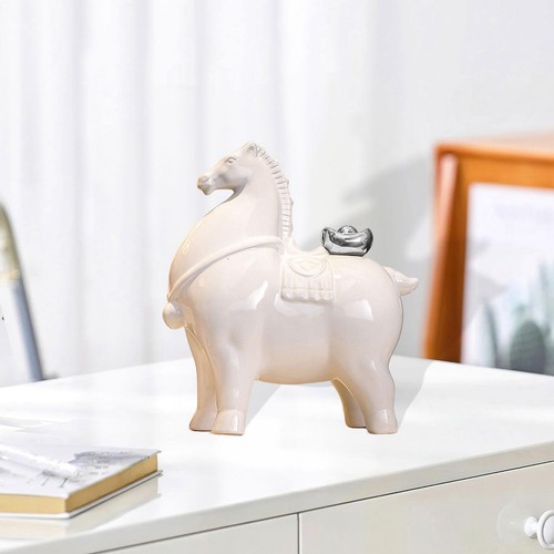Horse statue artistic ceramic - horse,