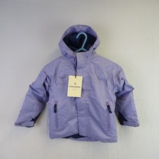 Craghoppers Coat Girls Age 3-4 Purple Waterproof Windproof Jacket Fleece Lined