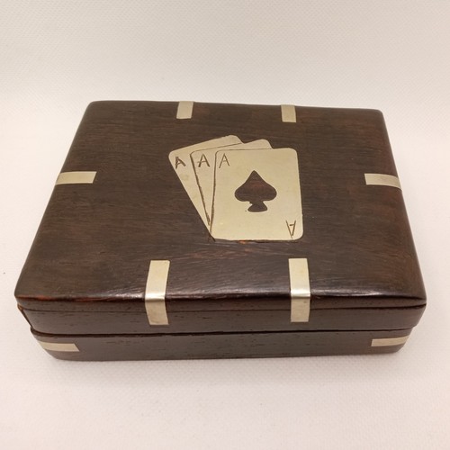 Vintage playing card - card, box