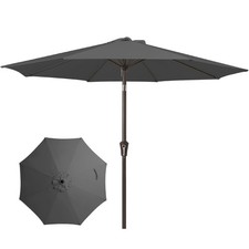 3m Grey Garden Umbrella with
