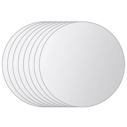 Vidaxl mirror tiles round - mirror,