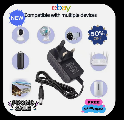 12v uk plug - 2a, dc