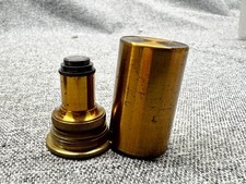 ANTIQUE BRASS MICROSCOPE