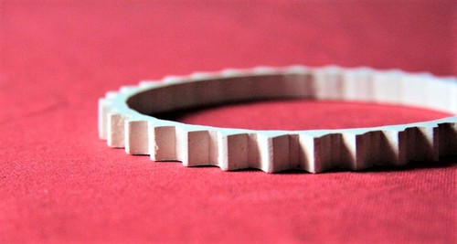 Rubber track for - track, (white)