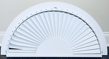 Plantation Arched Shutter 24” With Movable 2” Slats ~  New Fit 22 3/4”X 25 3/4”