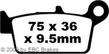 Scooter Brake Pads SFA131/3