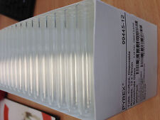 250 x glass test tubes - Pyrex - 12mm x 75mm - tube with push cap - UK SELLER
