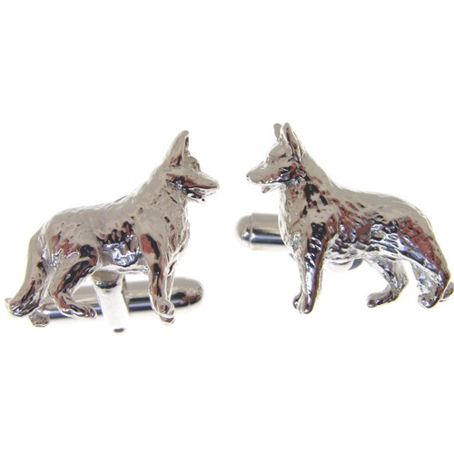 Silver german shepherd cuff - silver,