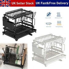 2 Tier Dish Drainer Rack with