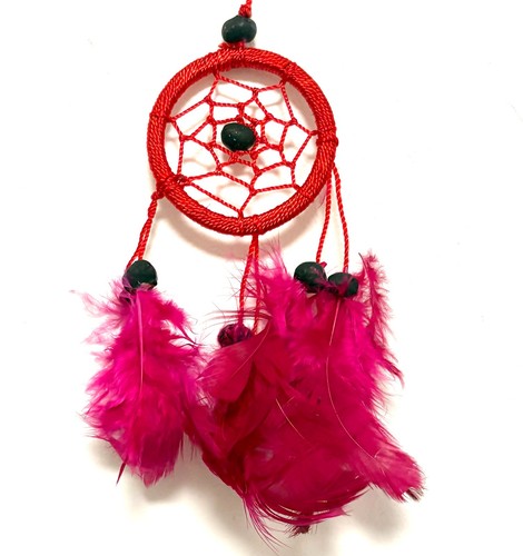 Small red dream catcher - red,