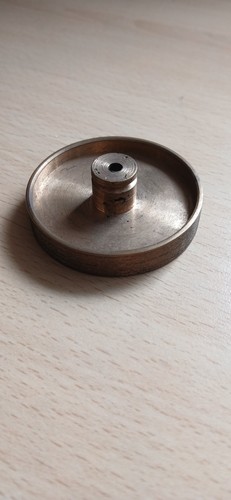 Bronze model steam engine - bronze,