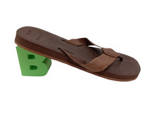 Havaianas Brown Leather Strap Flip Flops Size 41-42 EU UK 7-8 Mens Pre-Loved