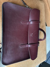 CAMBRIDGE SATCHEL COMPANY OX BLOOD LEATHER MUSIC SATCHEL CASE Over £200+ new