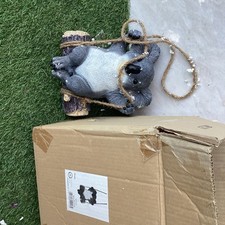 Hanging Koala Tree Ornament Swinging Garden Figure Rope Decor Large Outdoor