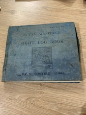 WW2 RAF Sight Log Book And