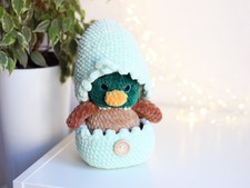 Handmade crochet plush - plush, mallard
