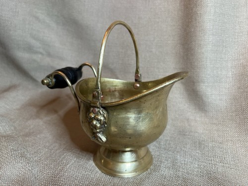 Vintage brass coal bucket - vintage,