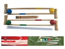 Garden Croquet Game 4 Wooden