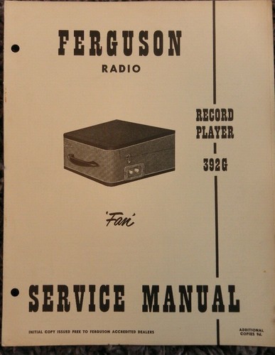 Ferguson radio record - radio, player