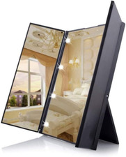 Dproptel Unique Tri-Fold Cosmetic Makeup Mirror Travel Compact Pocket Make up Mi