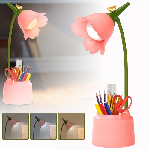 Led flower desk lamp - led, touch
