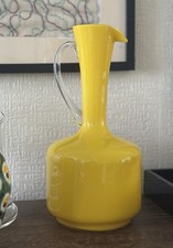 Large Mid Century Yellow Art