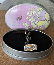 Fossil Stainless Steel Pendant New In Tin