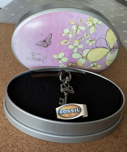Fossil stainless steel pendant - stainless,