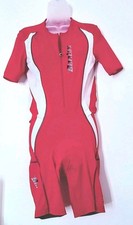Santini Size XL Short Sleeve Padded Skinsuit Cycling Iron Man Triathlon 