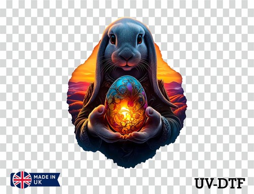 Easter rabbit egg uv - easter,