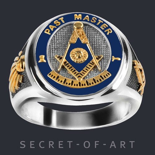 Past master ring masonic - master,
