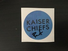 NICK BAINES - PEANUT - KAISER CHIEFS - SMALL SIGNED ROUND STICKER