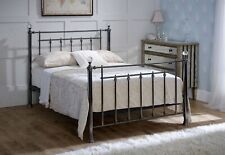 Black nickel, metal bed frame