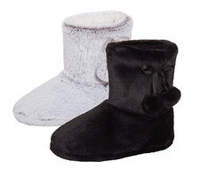 Womens Faux Fur Slipper Boots