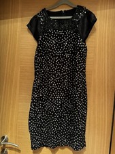 French Connection Embellished Black Dress New