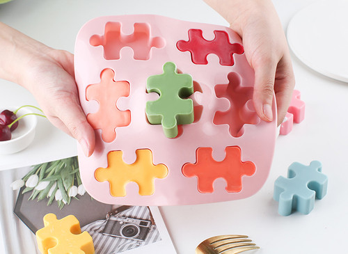 Building block cake mould - building,
