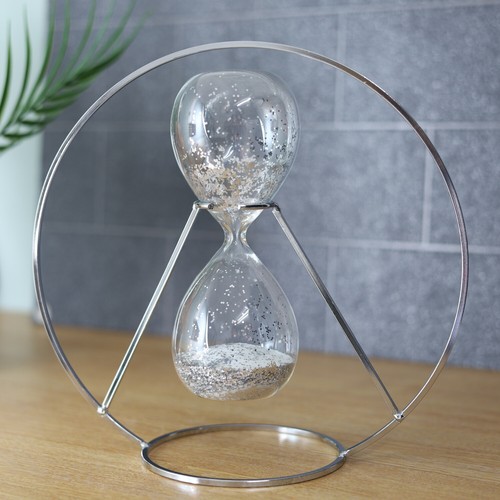 Hourglass sand timer stainless - hourglass,