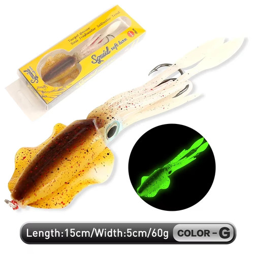 Soft squid bait luminous - soft,