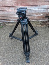 Manfrotto 546GB Video Tripod with 504HD Fluid Head, Floor Spreader