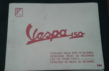 Vespa 150 VBB Catalog of Spare Parts  Original  First Edition 4 languages