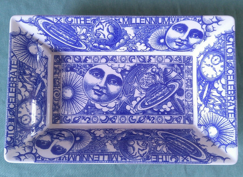 Spode blue white rectangular - spode,