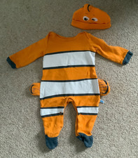 Finding Nemo Sleepsuit & Hat Set Baby 3-6 Months Baby Grow Set Disney Character