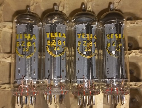 Tesla ez81 tubes - x,