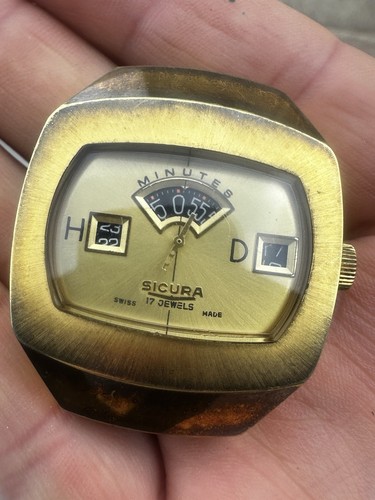 Vintage sicura jump hours - sicura, gold